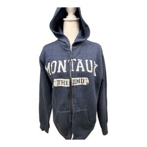 TEEMAX Montauk “The End” Graphic Zip-Up Hoodie – Small